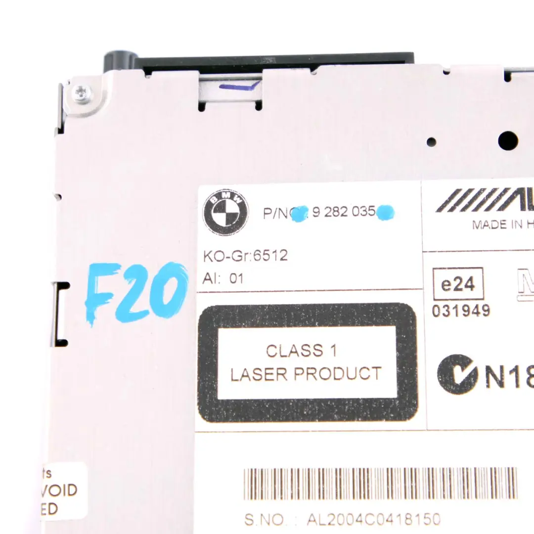 BMW F20 F21 F22 F30 F31 Alpine CD Champ 2 Radio Player Head Unit - SKU 9282035 - Part number 9282035