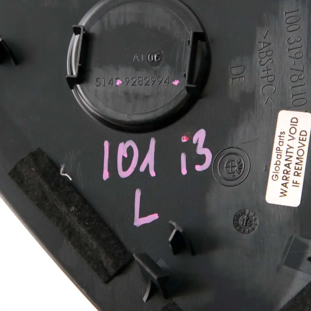 BMW i3 I01 Dashboard Trim Dash Outer Right Instrument Panel Cover O/S - SKU 9282994 - Part number 9282994