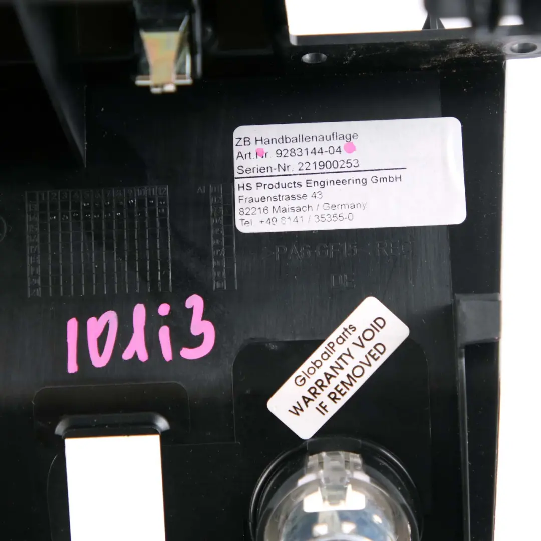 Centre Console Armrest Support For Ball Of Hand Carrier to BMW i3 I01 with Part number 9283144 BMW i3 I01 Centre Console Armrest Support For Ball Of Hand Carrier - SKU 9283144 - Part number 9283144