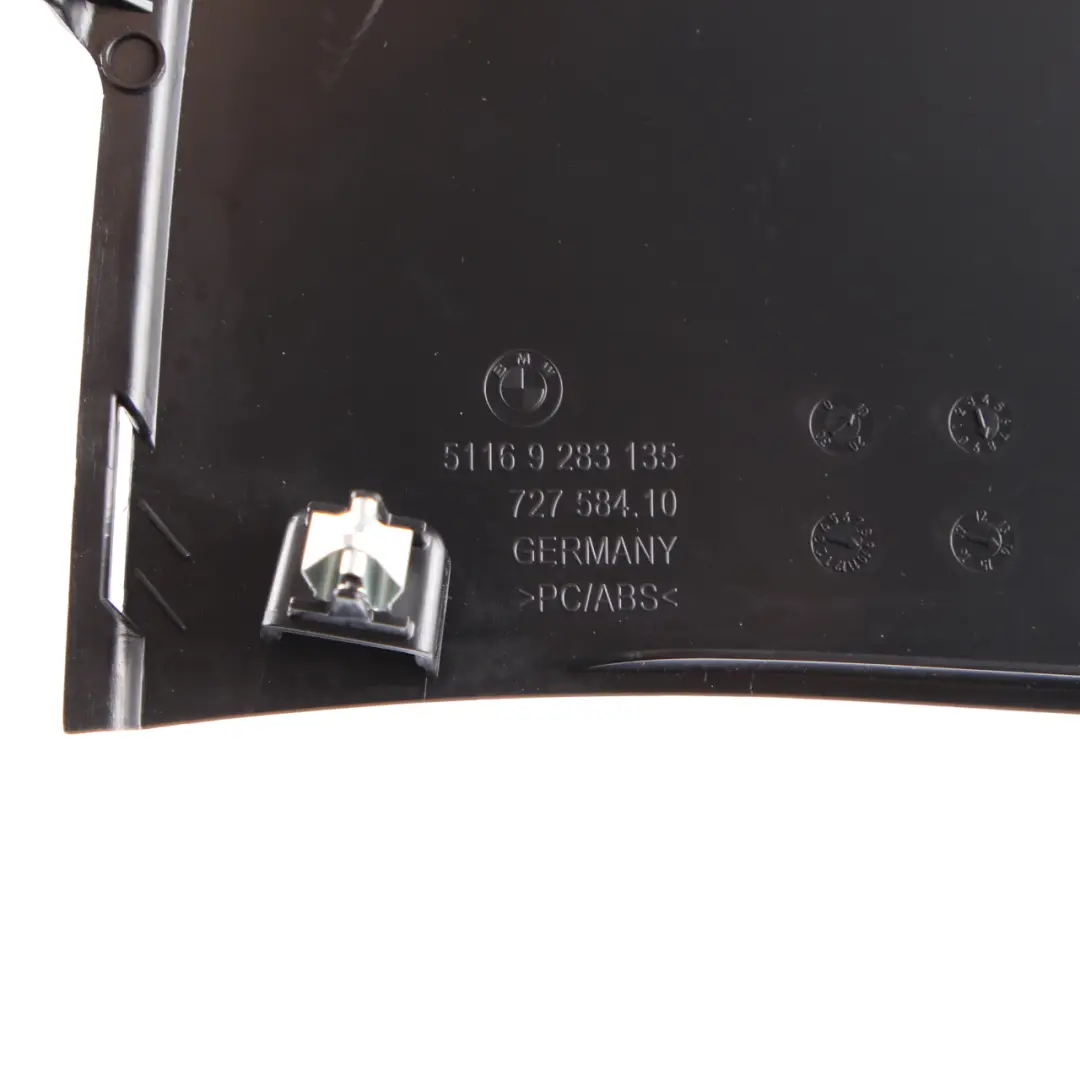 BMW i3 I01 Centre Console Trim Cover Panel Left N/S Black 9283135 - SKU 9283181-1 - Part number 9283181