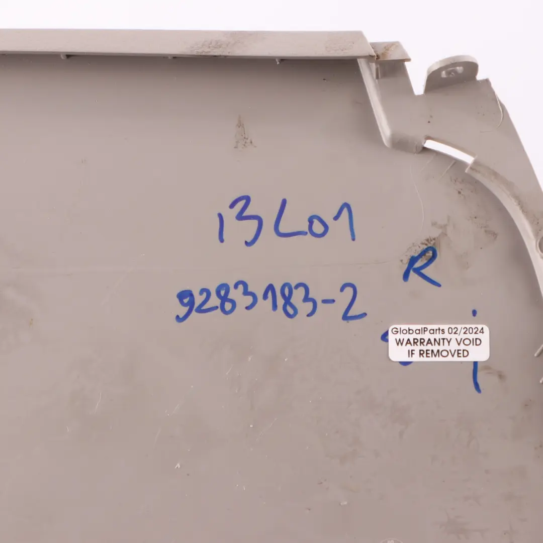 Centre Console Trim Cover Panel Right O/S Carum Grey 9283136 to BMW i3 I01 with Part number 9283184 BMW i3 I01 Centre Console Trim Cover Panel Right O/S Carum Grey 9283136 - SKU 9283184 - Part number 9283184