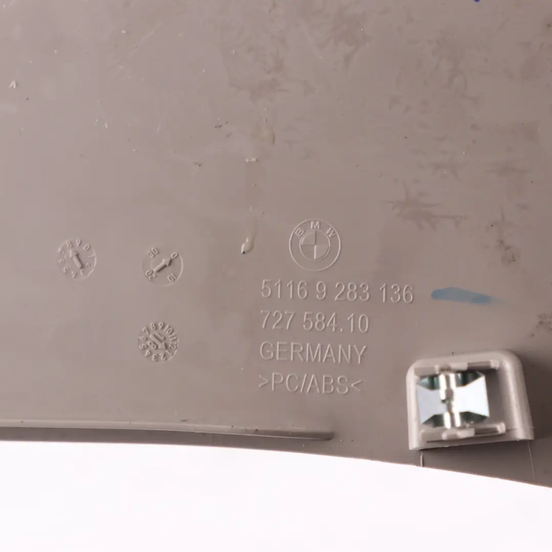 Centre Console Trim Cover Panel Right O/S Carum Grey 9283136 to BMW i3 I01 with Part number 9283184 BMW i3 I01 Centre Console Trim Cover Panel Right O/S Carum Grey 9283136 - SKU 9283184 - Part number 9283184