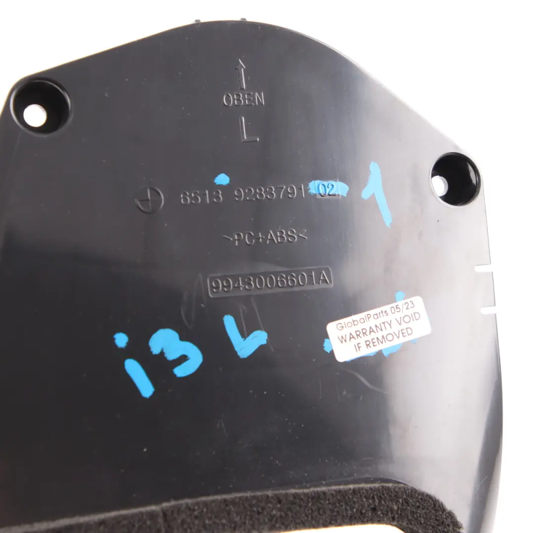  Speaker Mount BMW i3 I01 Subwoofer Central Bass Bracket Left N/S Hi-Fi - SKU 9283791-1 - Part number 9283791