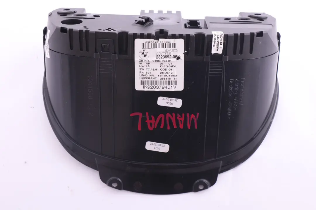 Instrument Cluster Speedo Clocks Petrol to BMW 1 Series E81 E87 E87N E88 with Part number 62109187039 BMW 1 Series E81 E87 E87N E88 Instrument Cluster Speedo Clocks Petrol - SKU 9283794 - Part number 62109187039