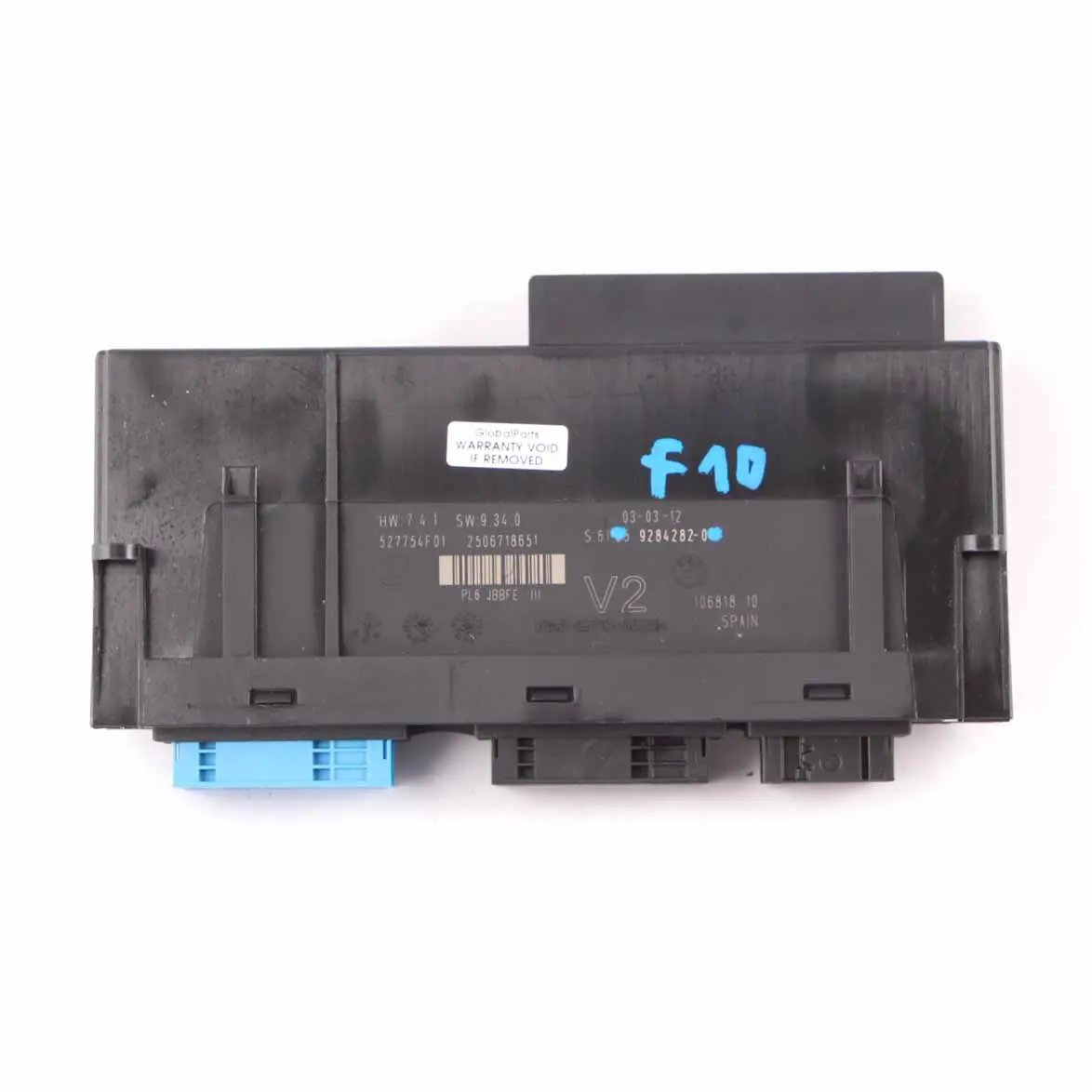 BMW F10 Módulo Control Carrocería Caja Conexiones PL6 JBBFE III V2 9284282