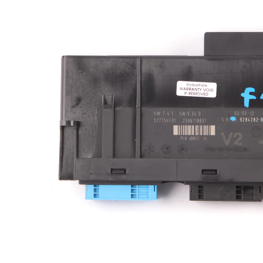 BMW F10 Body Control Module ECU Junction Box PL6 JBBFE III V2 - SKU 9284282 - Part number 9284282