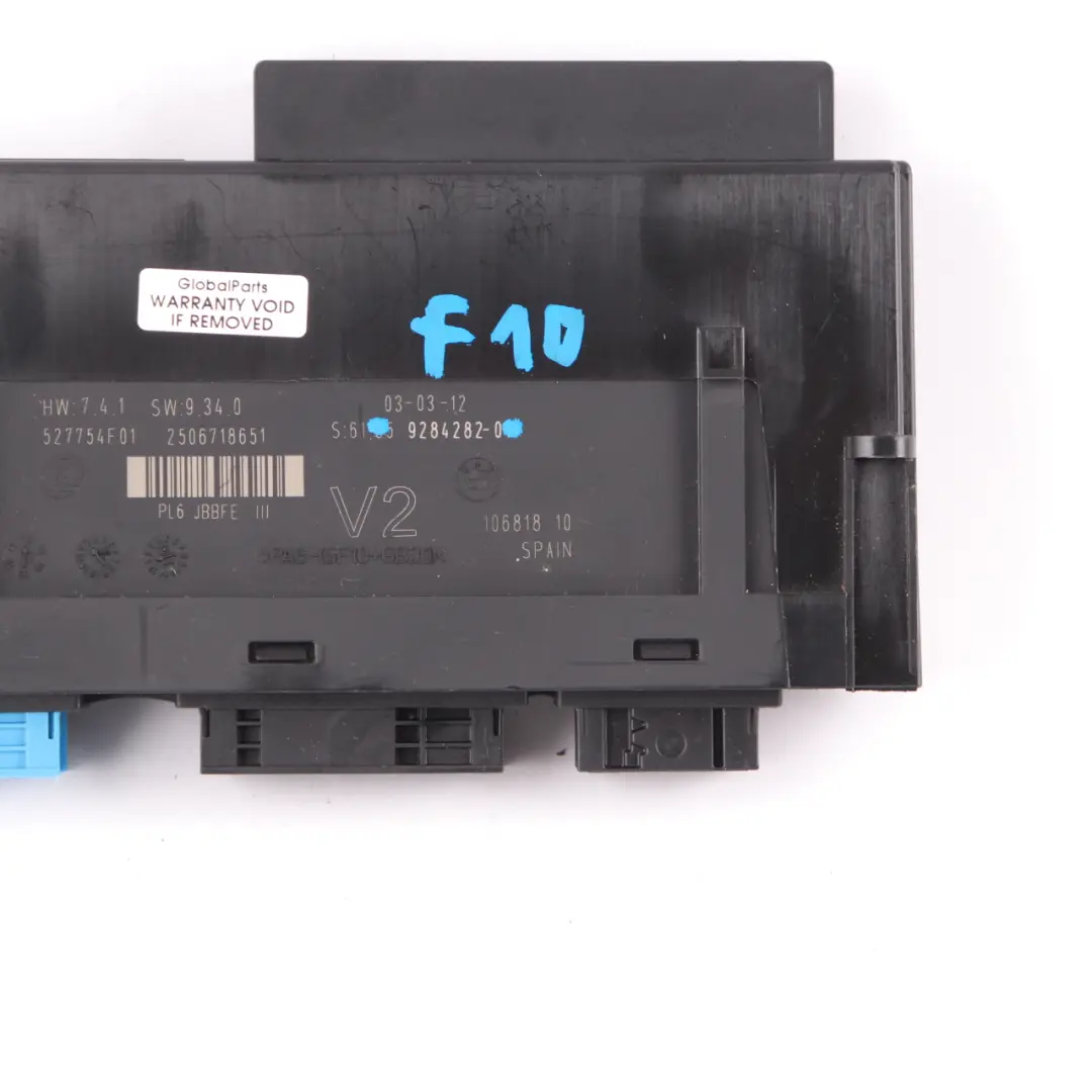 Modulo controllo carrozzeria Scatola giunzione PL6 JBBFE III V2 per BMW F10 con numero di parte 9284282 BMW F10 Modulo controllo carrozzeria Scatola giunzione PL6 JBBFE III V2 - SKU 9284282 - Numero di parte 9284282