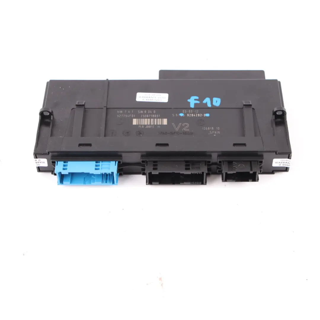 BMW F10 Karosseriesteuermodul ECU Junction Box PL6 JBBFE III V2 - SKU 9284282 - Teilenummer 9284282
