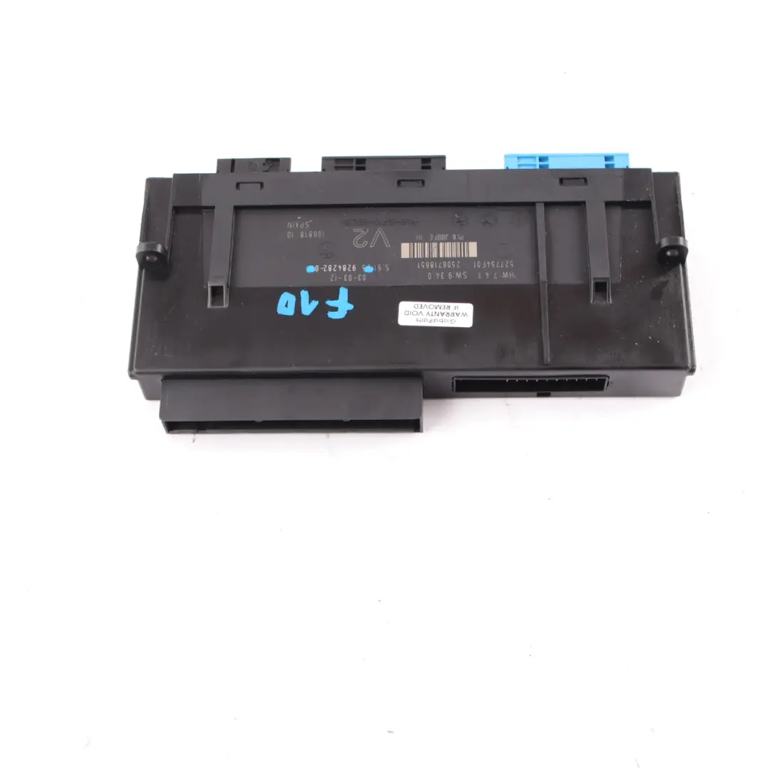 Módulo Control Carrocería Caja Conexiones PL6 JBBFE III V2 para BMW F10 con número de pieza 9284282 BMW F10 Módulo Control Carrocería Caja Conexiones PL6 JBBFE III V2 - SKU 9284282 - Número de pieza 9284282