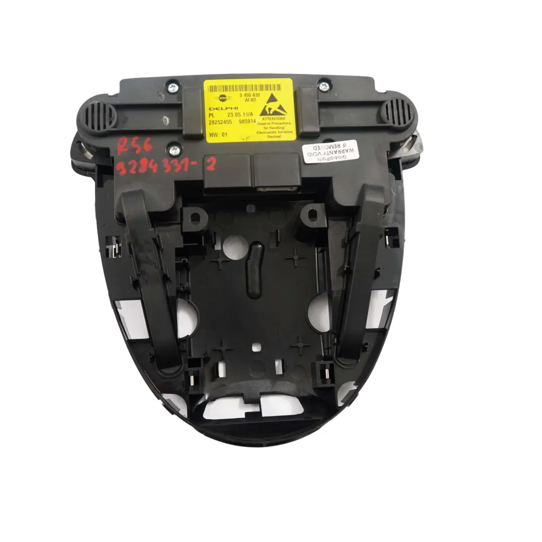 Módulo unidad control funcionamiento techo Interruptor luz para Mini R55 R56 R60 R61 con número de pieza 3455632 Mini R55 R56 R60 R61 Módulo unidad control funcionamiento techo Interruptor luz - SKU 9284331-2 - Número de pieza 3455632