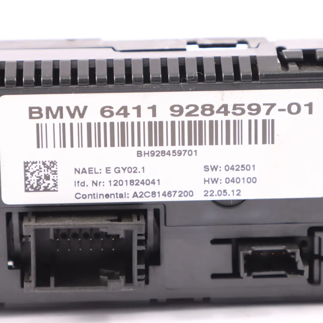 Pannello controllo dell'aria BMW X3 F25 Unità Automatico Alto per con numero di parte 9284597 Pannello controllo dell'aria BMW X3 F25 Unità Automatico Alto - SKU 9284597 - Numero di parte 9284597