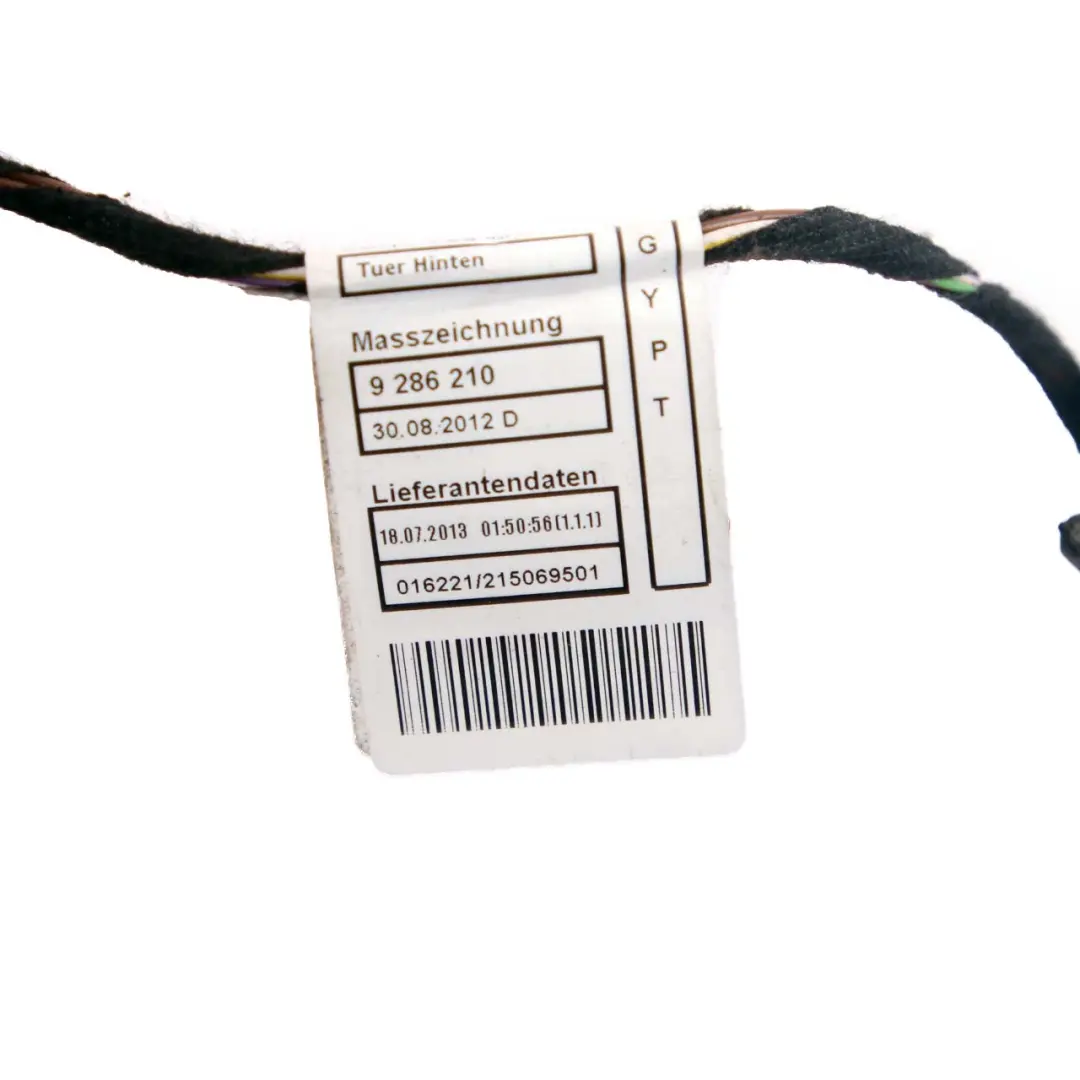 Door Wiring Loom Cable Harness to BMW 3 Series F30 F31 Rear with Part number 9286249 BMW 3 Series F30 F31 Rear Door Wiring Loom Cable Harness - SKU 9286249 - Part number 9286249