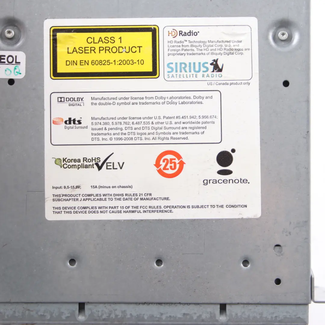 BMW F10 F20 F30 Nawigacja Radio Radioodtwarzacz Navi Czytnik 9274570 - SKU 9286465 - Numer Części 9286465