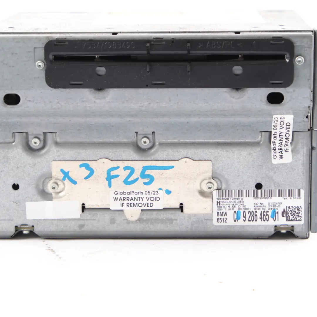 BMW F20 Head Unit Navigation GPS Sat Nav Infotainment DAB High X3 F25 - SKU 9286465 - Part number 9286465
