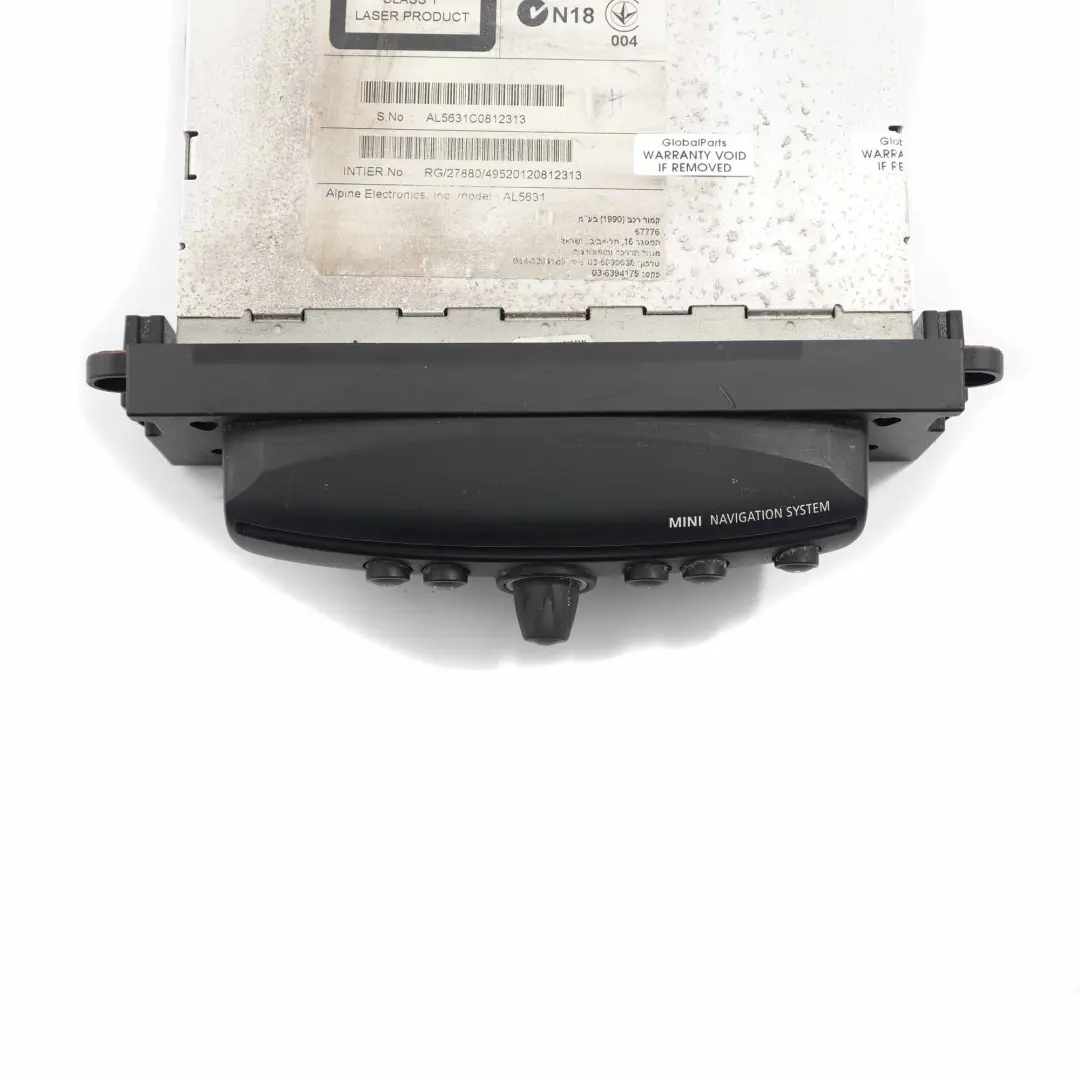 Mini Navigation Head Unit R55 R56 R57 LCI R60 R61 CHAMP 2 Sat Nav DAB - SKU 9286640 - Part number 9283529