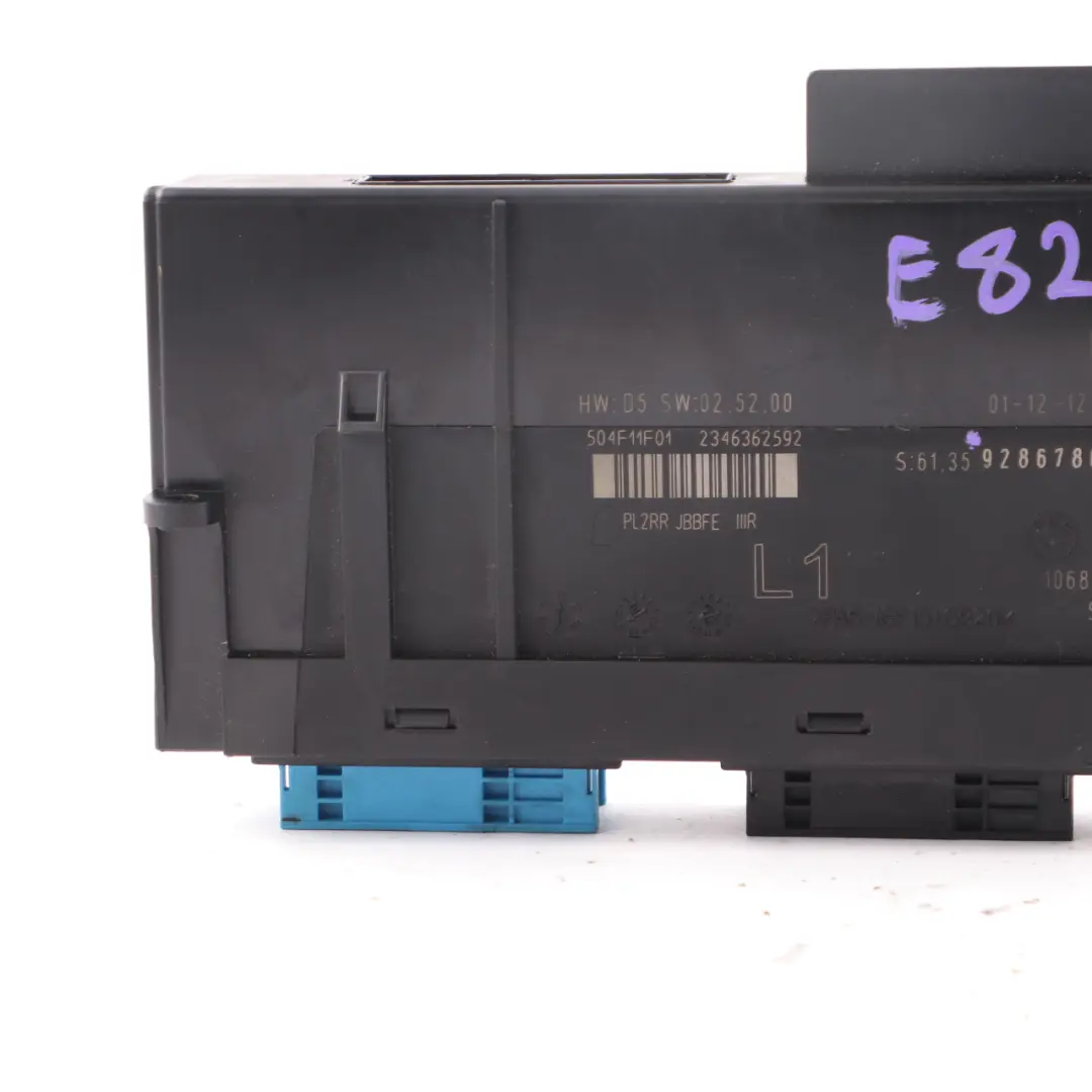  Módulo BMW E82 Caja De Conexiones Cuerpo Confort Unidad De Control - SKU 9286780 - Número de pieza 9364819