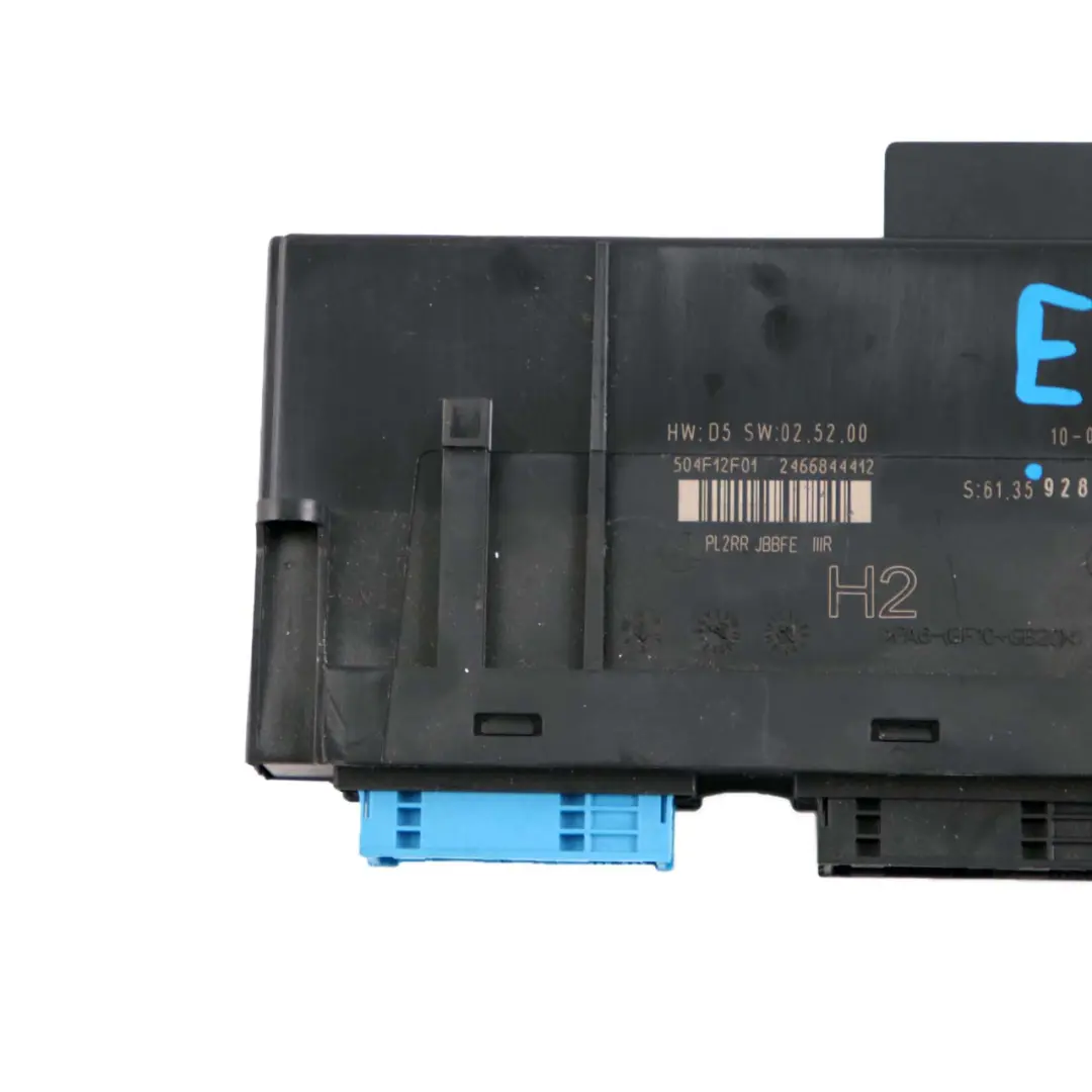 ECU Body Control Module Junction Box H2 PL2RR JBBFE IIIR to BMW X1 E84 with Part number 9286785 BMW X1 E84 ECU Body Control Module Junction Box H2 PL2RR JBBFE IIIR - SKU 9286785 - Part number 9286785