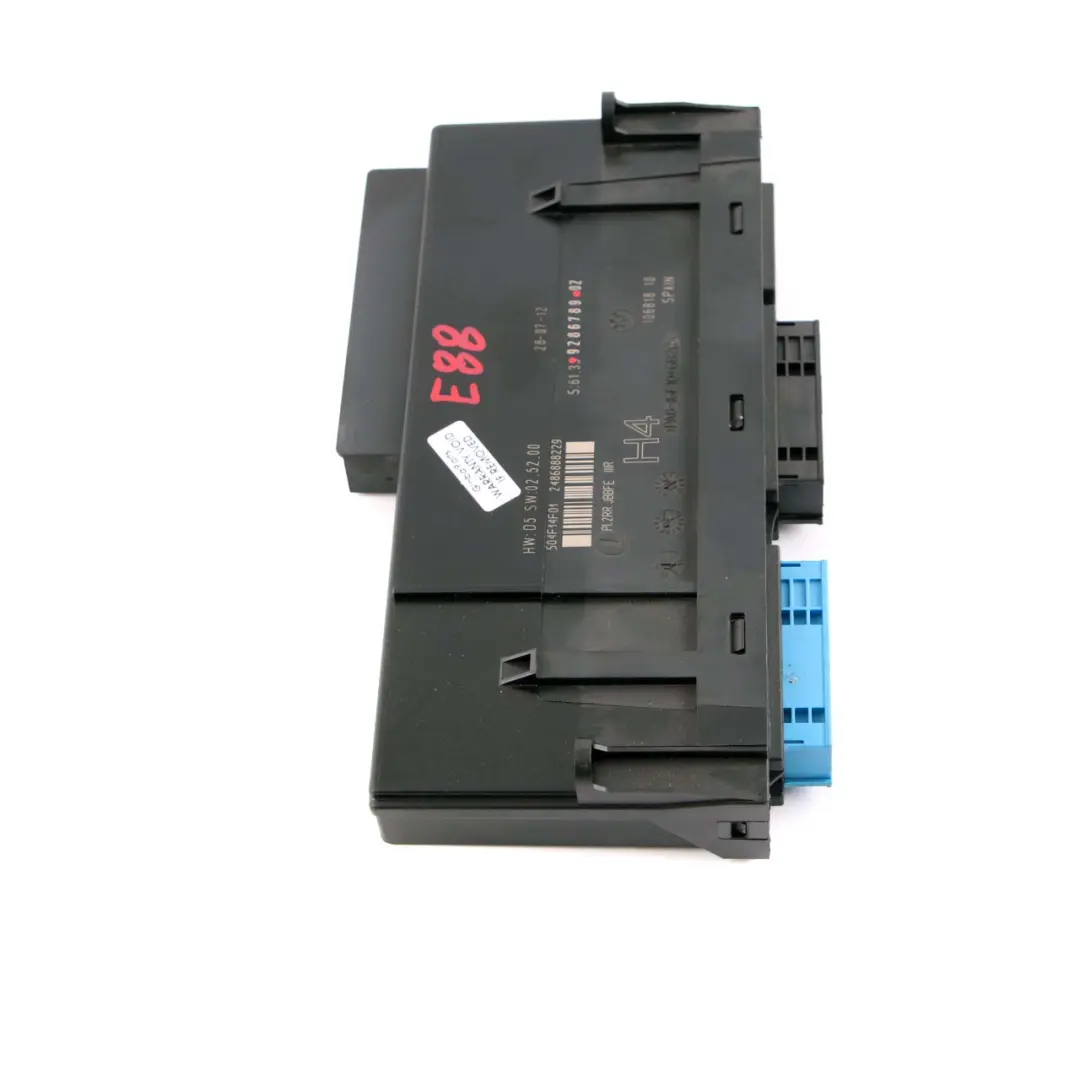 ECU Módulo Control Cuerpo H4 Caja Conexiones PL2RR JBBFE IIIR para BMW E88 con número de pieza 9286789 BMW E88 ECU Módulo Control Cuerpo H4 Caja Conexiones PL2RR JBBFE IIIR - SKU 9286789 - Número de pieza 9286789