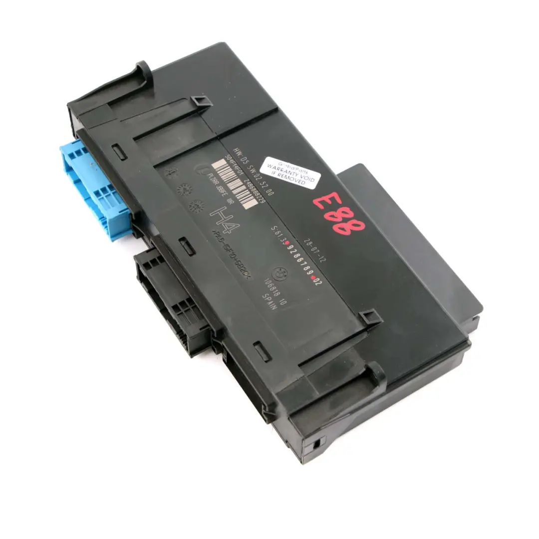 ECU Modulo controllo corpo H4 Scatola giunzione PL2RR JBBFE IIIR per BMW E88 con numero di parte 9286789 BMW E88 ECU Modulo controllo corpo H4 Scatola giunzione PL2RR JBBFE IIIR - SKU 9286789 - Numero di parte 9286789