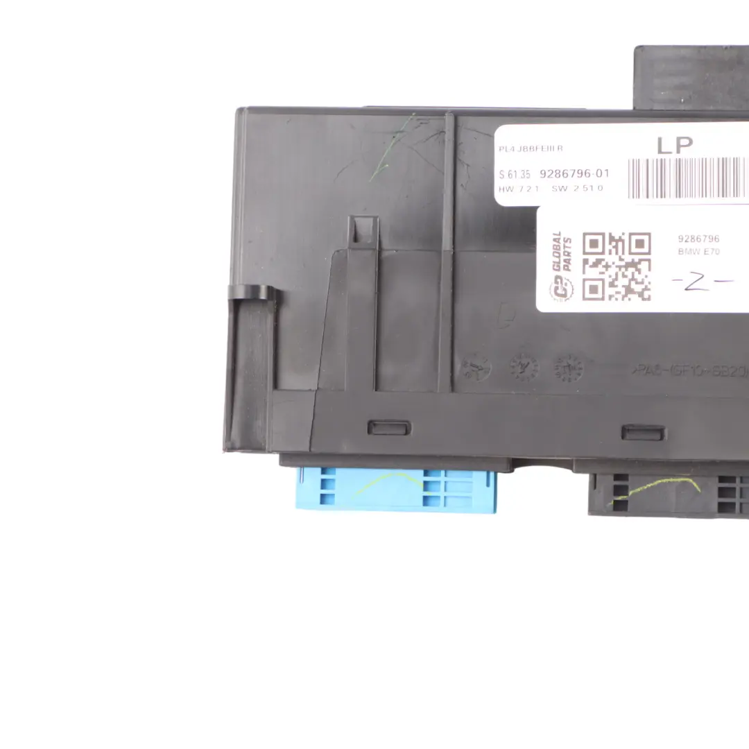 BMW E70 Body Control Module Unit Junction Box PL4 JBBFEIII R ECU - SKU 9286796 - Número de pieza 9286796