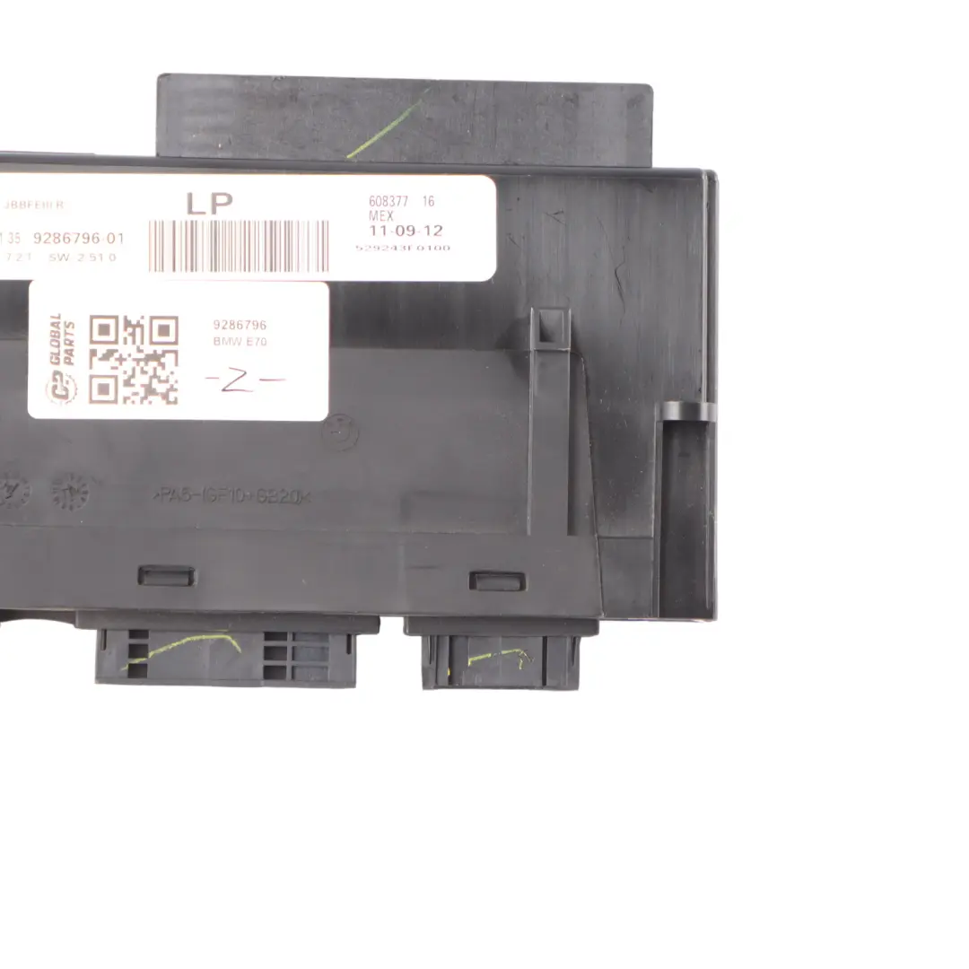 BMW E70 Body Control Module Unit Junction Box PL4 JBBFEIII R ECU - SKU 9286796 - Número de pieza 9286796