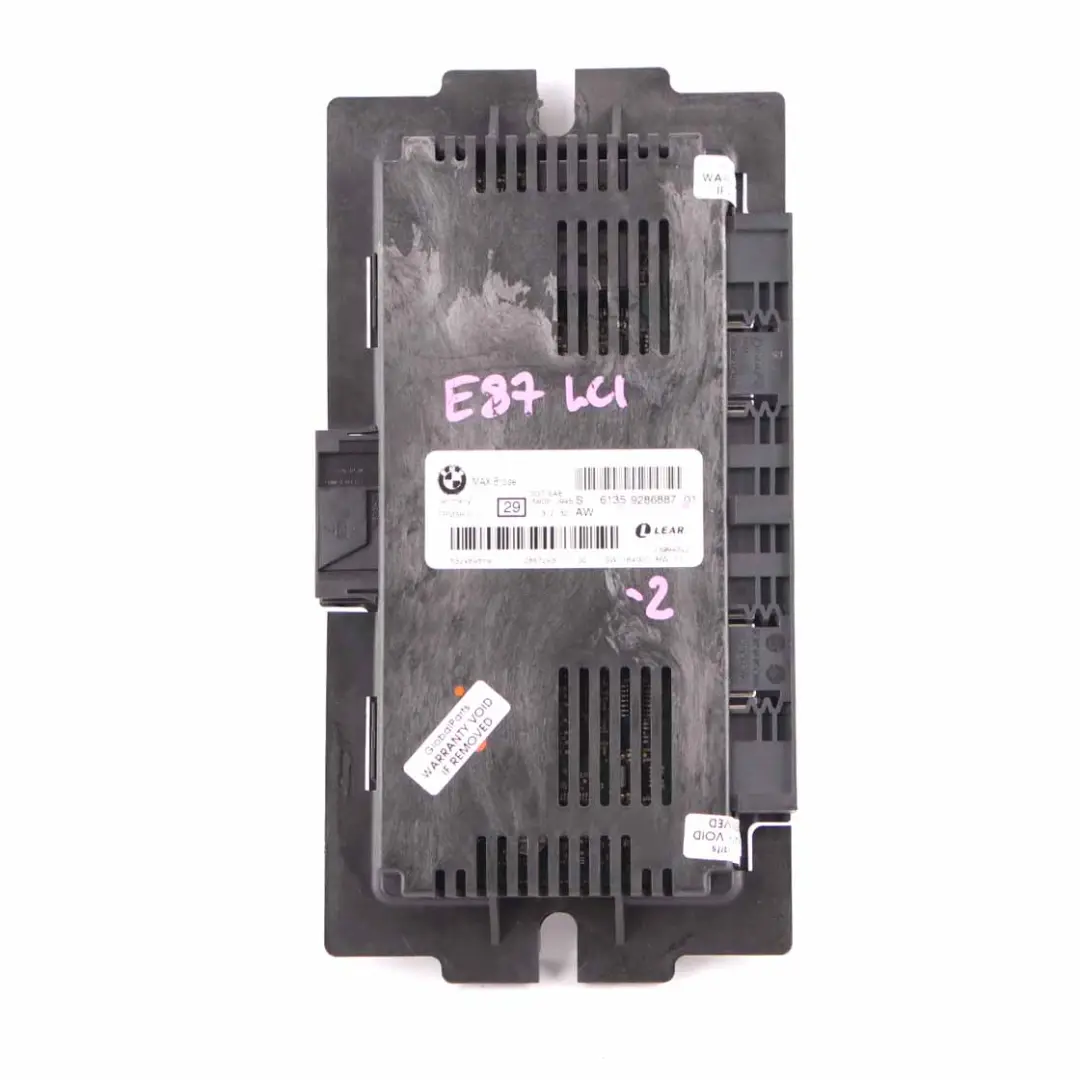 BMW E87 LCI Footwell Light Module Control Unit ECU Lear FRM3R PL2 - SKU 9286887-2 - Part number 9286887
