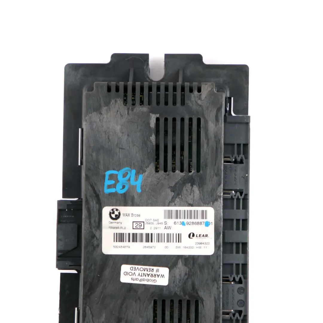 Brose Modulo Luci Vano Piedi Controllo ECU Lear FRM PL2 per BMW E84 Max con numero di parte 9286887 BMW E84 Max Brose Modulo Luci Vano Piedi Controllo ECU Lear FRM PL2 - SKU 9286887 - Numero di parte 9286887