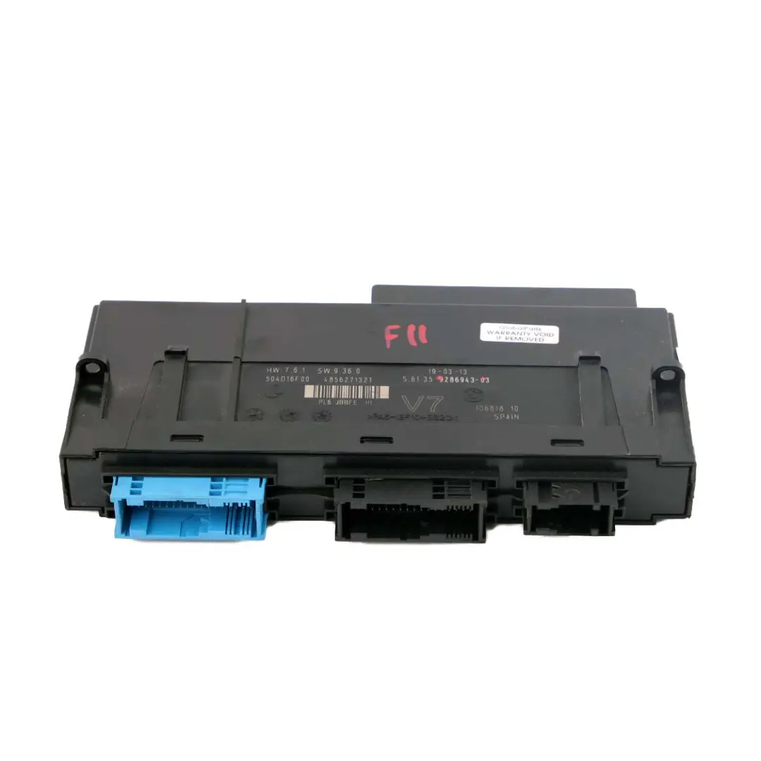 BMW F11 Touring Módulo Control Cuerpo ECU Caja Conexiones V7 PL6 JBBFE III - SKU 9286943 - Número de pieza 9286943