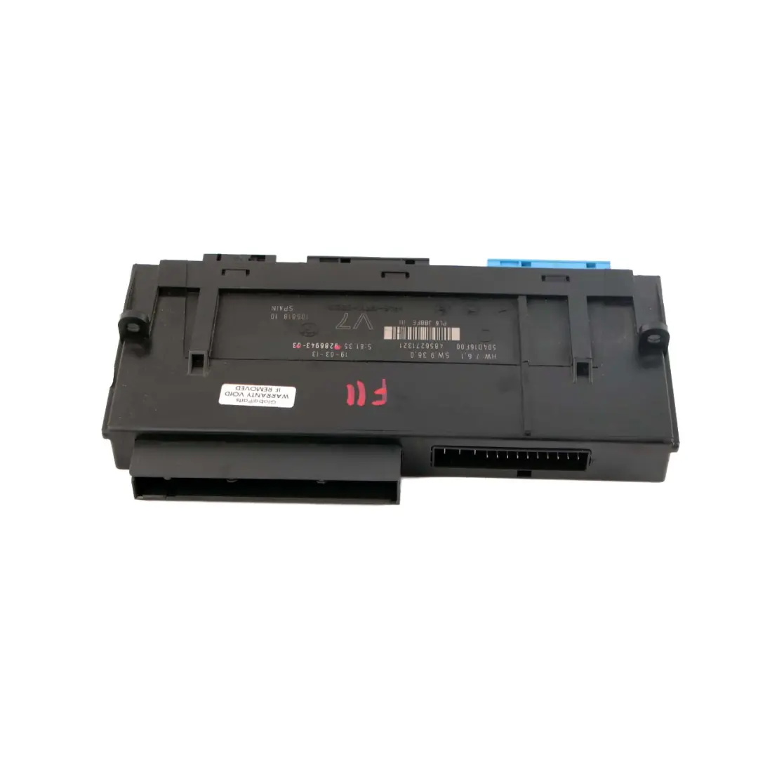 Karosseriesteuermodul ECU Junction Box V7 PL6 JBBFE III für BMW F11 Touring mit Teilenummer 9286943 BMW F11 Touring Karosseriesteuermodul ECU Junction Box V7 PL6 JBBFE III - SKU 9286943 - Teilenummer 9286943
