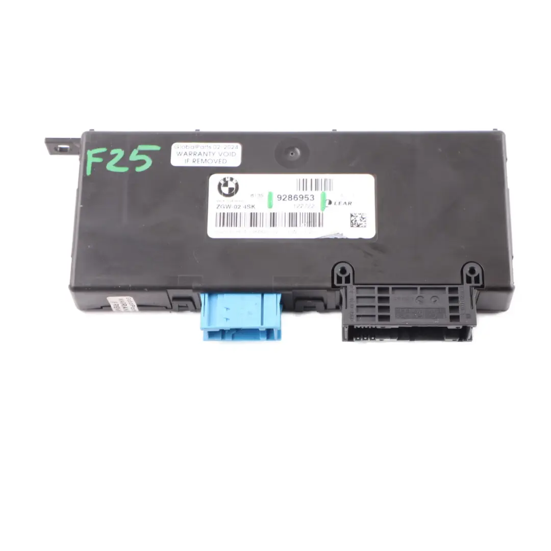 BMW X3 F25 Central Gateway Module Control Unit Lear ZGW-02 4SK - SKU 9286953 - Part number 9286953