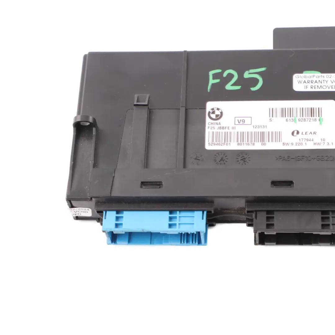 Body Control Module ECU Junction Box JBBFE III V9 Lear BMW X3 F25 - SKU 9287218 - Part number 9287218