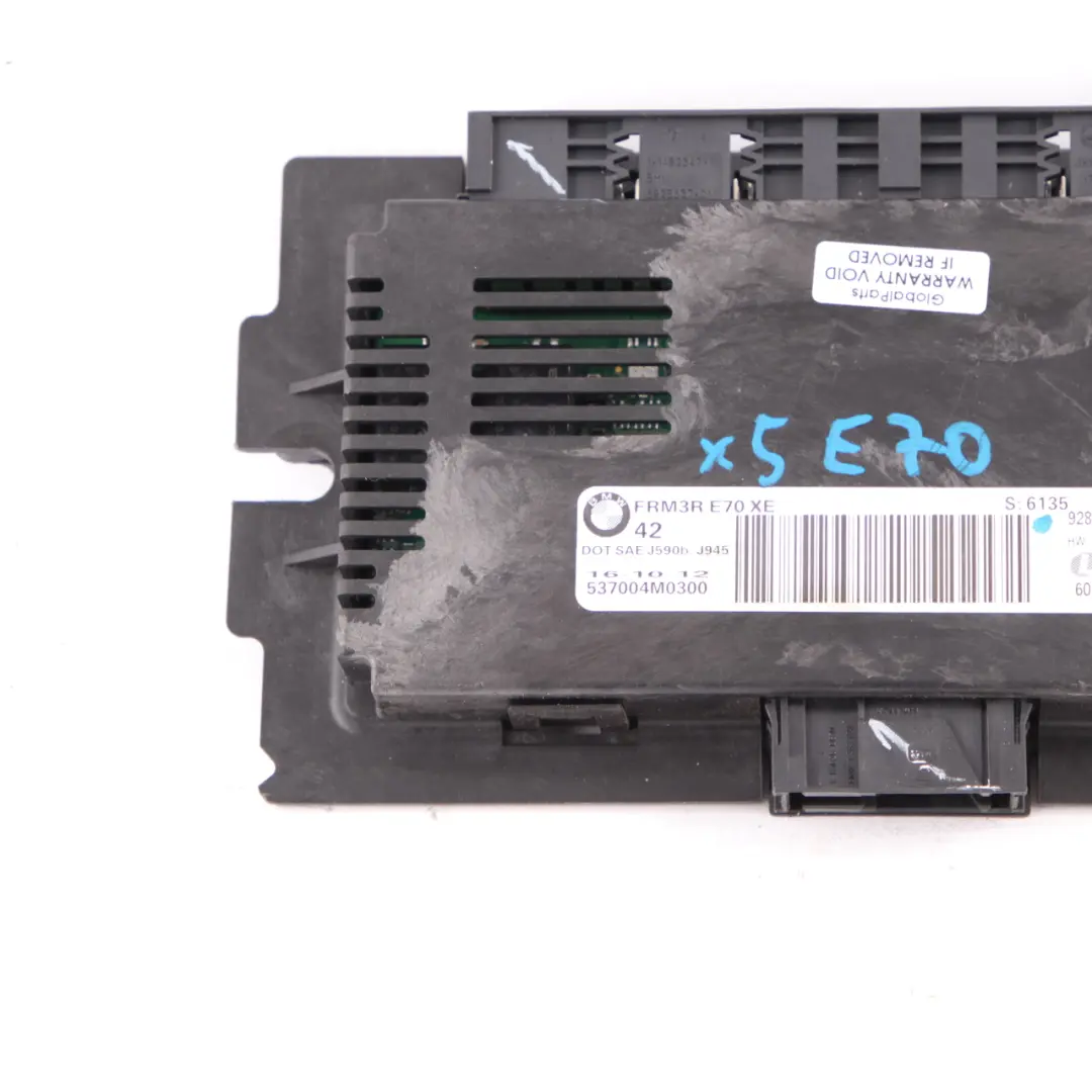 BMW X5 E70 LCI Footwell Luz Módulo de Control Unidad Lear FRM3R XE - SKU 9287250 - Número de pieza 9287250