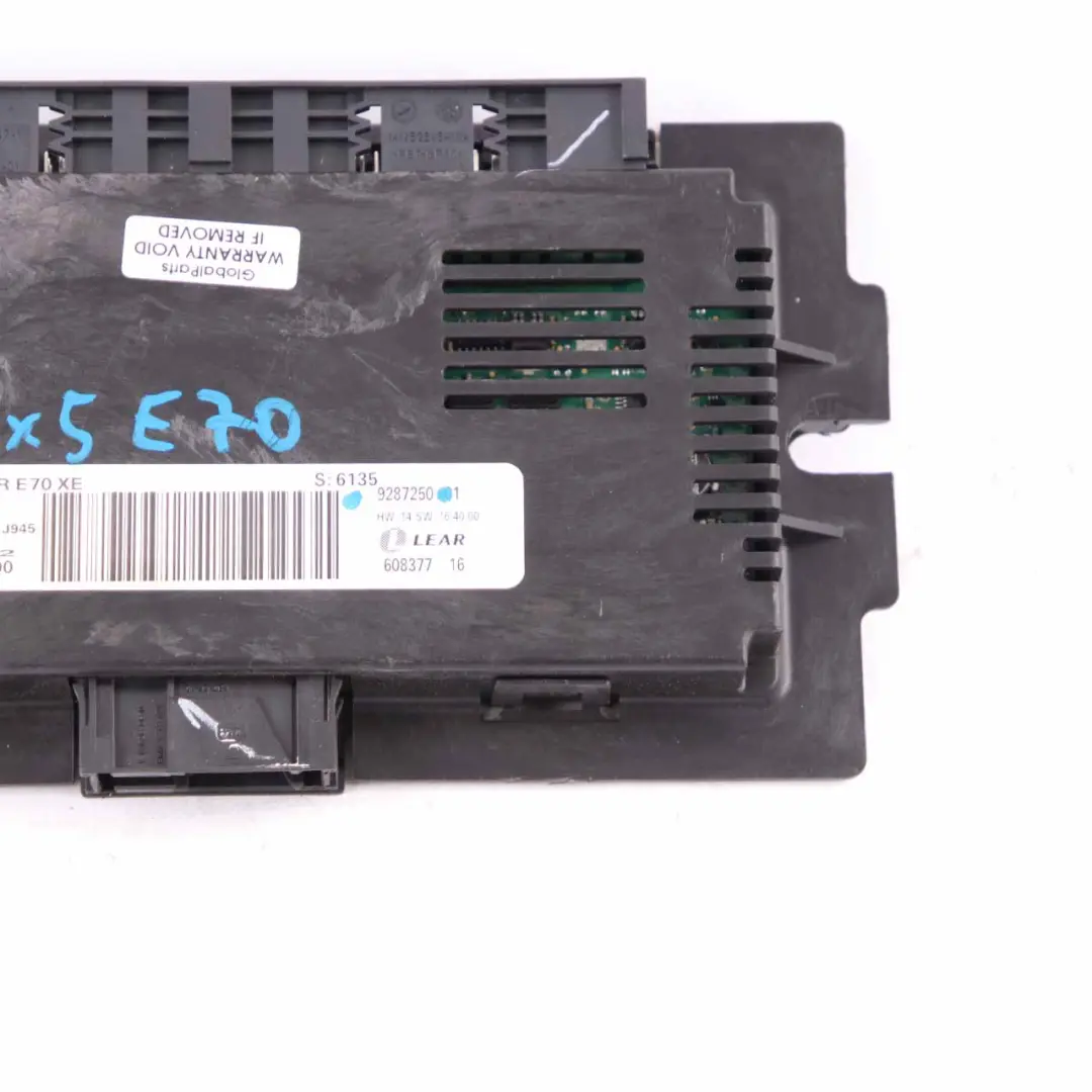 BMW X5 E70 LCI Footwell Luz Módulo de Control Unidad Lear FRM3R XE - SKU 9287250 - Número de pieza 9287250