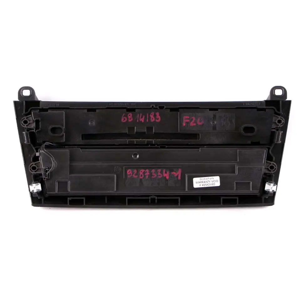 BMW 1 Series F20 F21 AC Air Conditioning Radio Audio FBM Control Unit Panel - SKU 9287334-1 - Part number 9287334