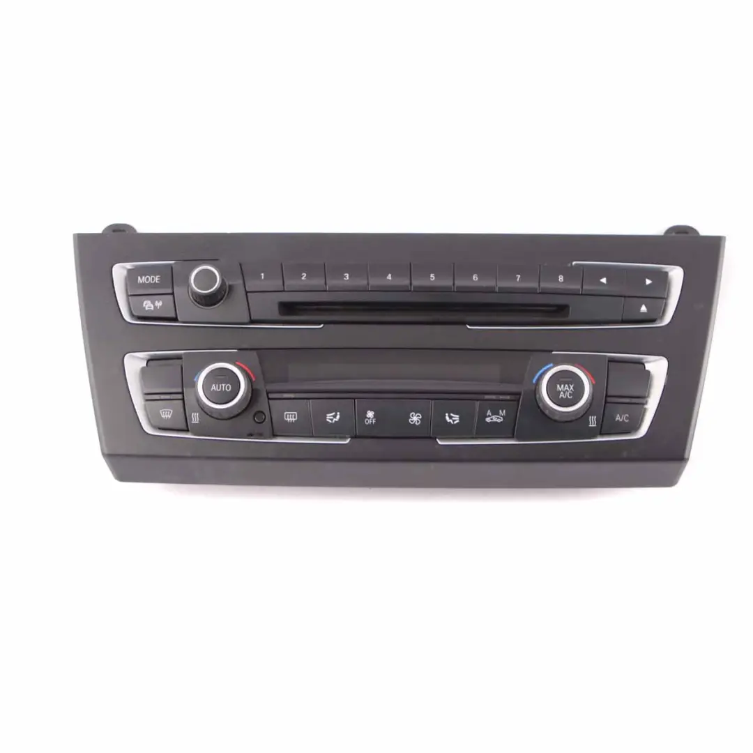  Control Panel BMW F30 F31 AC Air Conditioning Radio Audio FBM Unit Module Chrome - SKU 9287340-4 - Part number 9287340