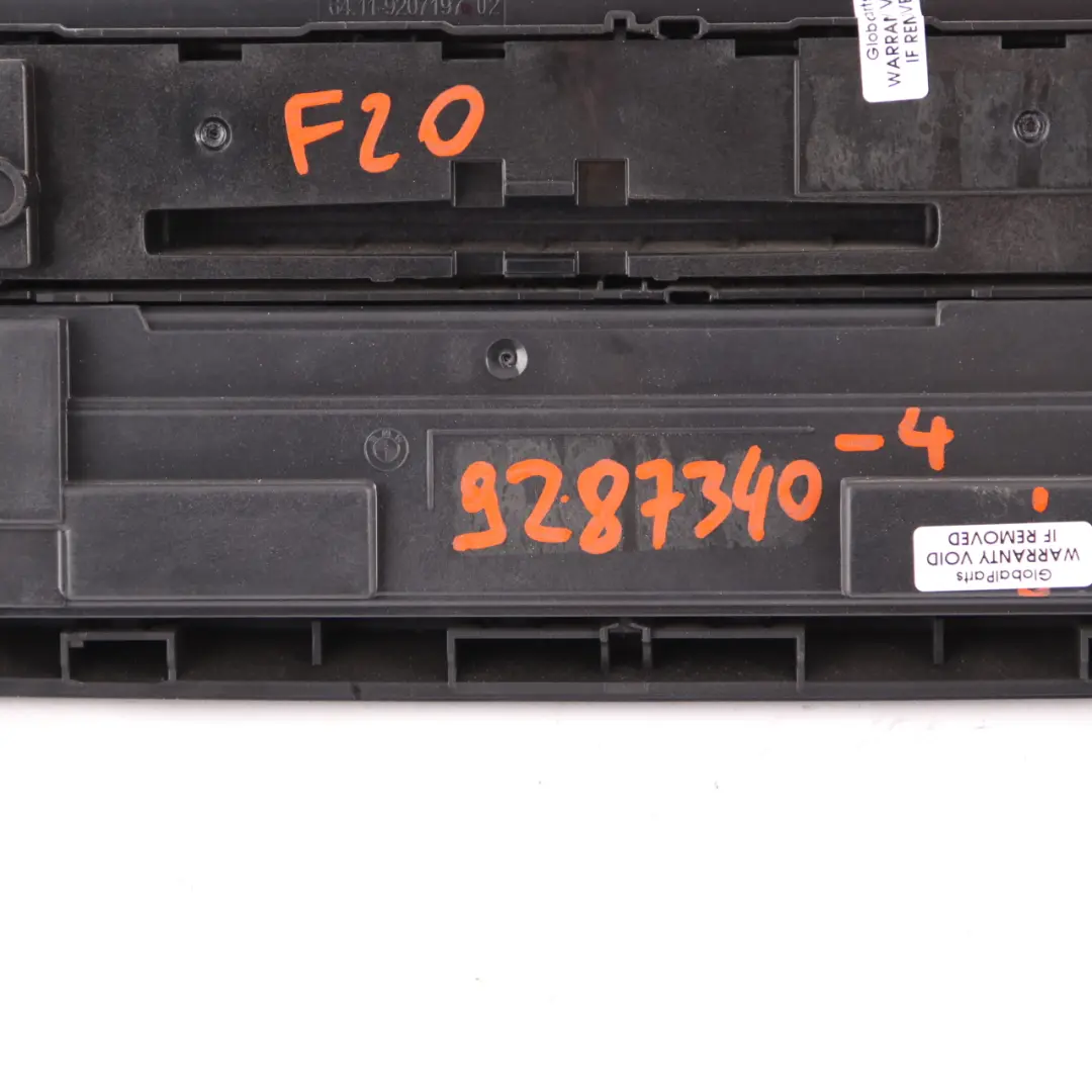 Control Panel A/C Air Conditioning Radio Audio FBM Module Chrome to BMW F30 F31 with Part number 9287340 BMW F30 F31 Control Panel A/C Air Conditioning Radio Audio FBM Module Chrome - SKU 9287340-4 - Part number 9287340