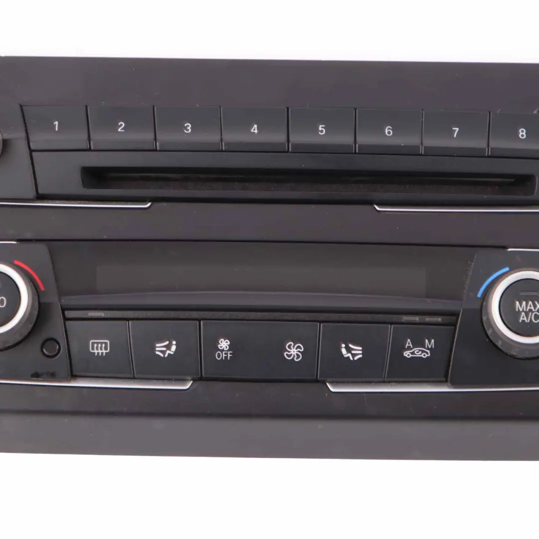 BMW F30 F31 Panel De Control A/C Aire Acondicionado Radio Audio FBM Módulo Cromo - SKU 9287340-4 - Número de pieza 9287340
