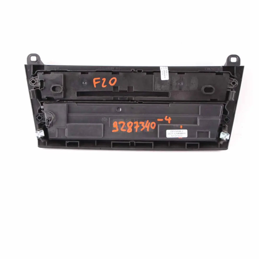 BMW F30 F31 Panel De Control A/C Aire Acondicionado Radio Audio FBM Módulo Cromo - SKU 9287340-4 - Número de pieza 9287340