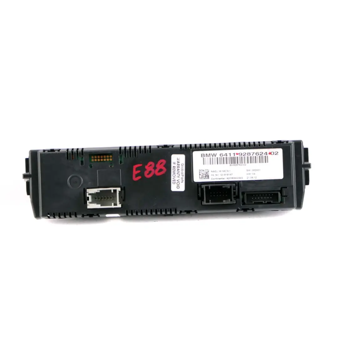 BMW E81 E87 E90 E91 A/C Klima Automatik Bedien Feld Schalter 9250393 - SKU 9287624 - Teilenummer 9287624