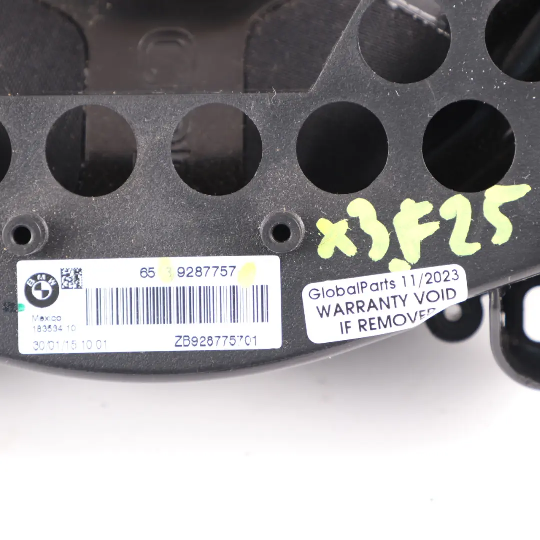 Haut-parleur central Avant Gauche Droite HiFi Caisson basse pour BMW X3 F25 à propos du numéro de pièce 9287757 BMW X3 F25 Haut-parleur central Avant Gauche Droite HiFi Caisson basse - SKU 9287757 - Numéro de pièce 9287757