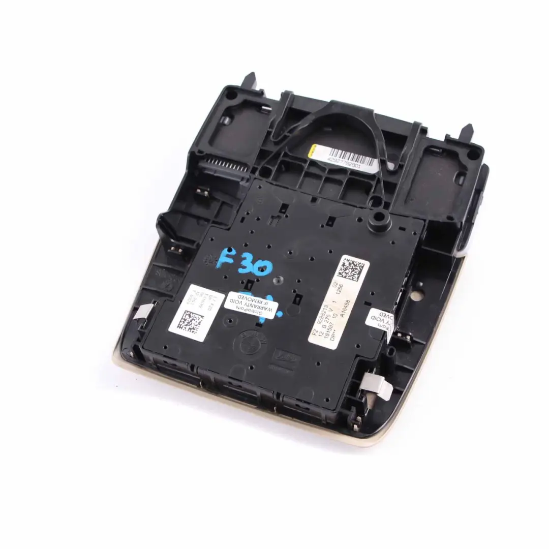  Techo Interruptor Interior BMW F20 F21 F30 Función Central Panel Oyster - SKU 9288213-1 - Número de pieza 9288213