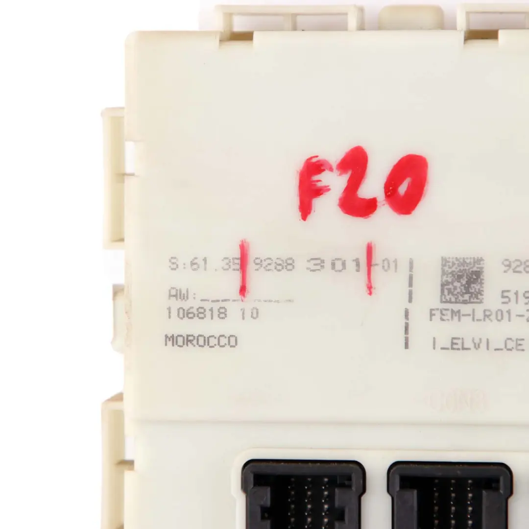 Module Control Unit FEM to BMW 1 2 3 4 Series F20 F21 F22 F30 F31 F32 F36 with Part number 9288301 BMW 1 2 3 4 Series F20 F21 F22 F30 F31 F32 F36 Module Control Unit FEM - SKU 9288301 - Part number 9288301