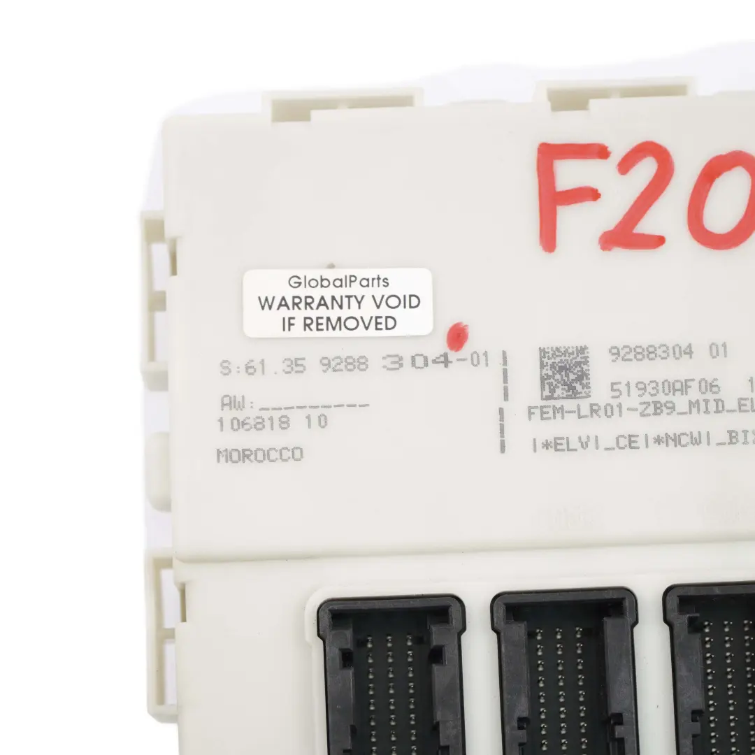BMW 1 2 3 4 Lui F20 F21 F22 F30 F31 F32 F36 Centralina ECU Fem Modulo - SKU 9288304 - Numero di parte 9288304