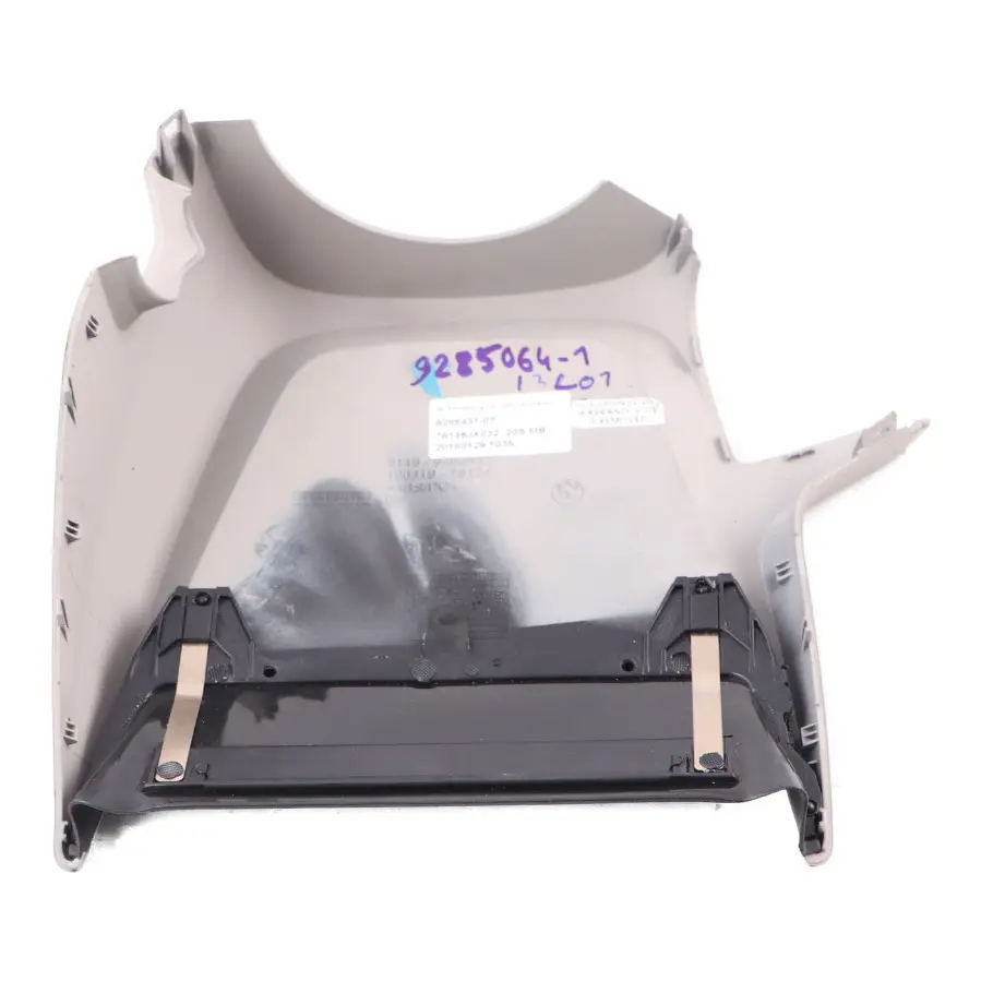 Steering Column Trim Panel Cover Top Carumgrau Grey to BMW i3 I01 with Part number 9288431 BMW i3 I01 Steering Column Trim Panel Cover Top Carumgrau Grey - SKU 9288431 - Part number 9288431