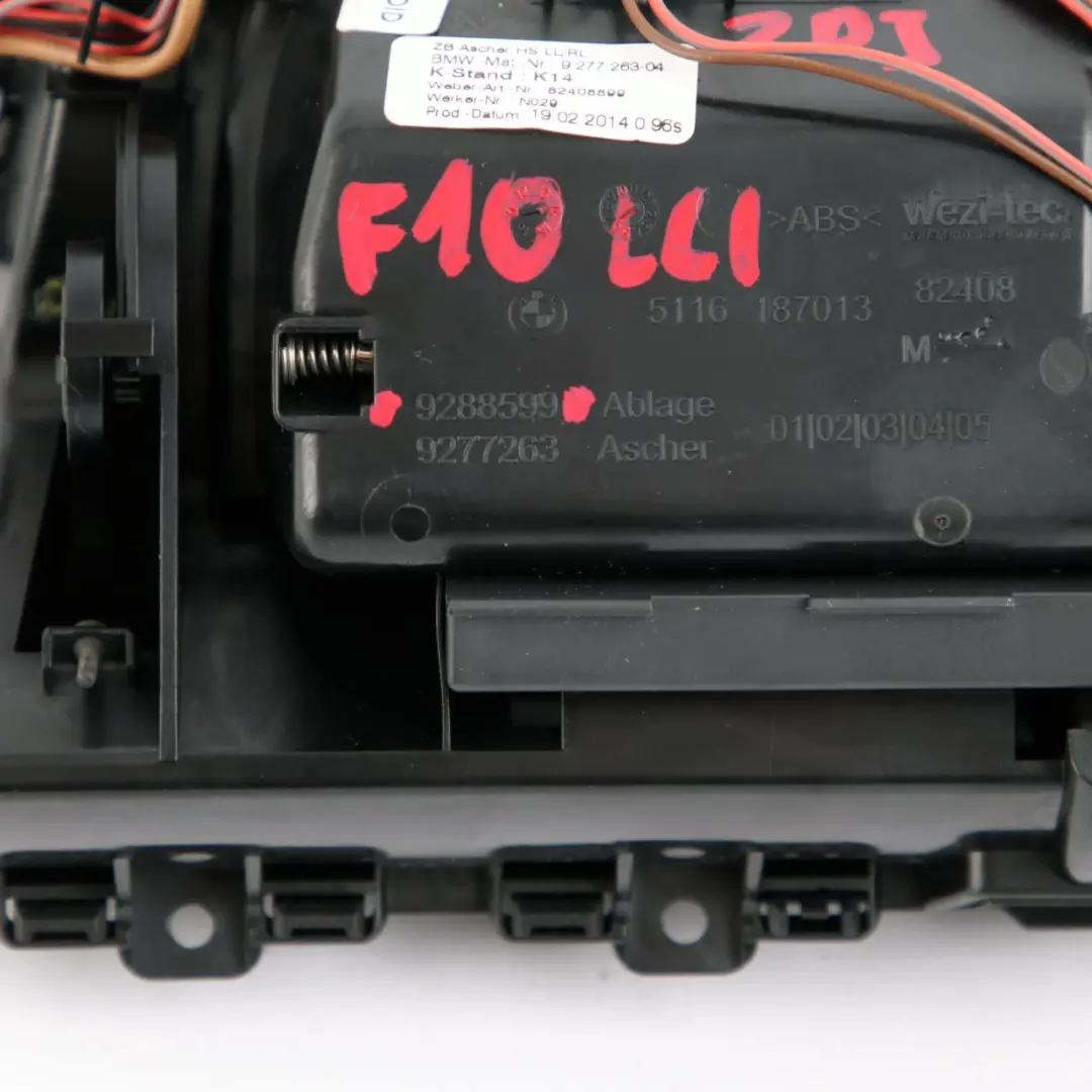 Mittelkonsole Aschenbecher Verkleidung Ablage Vorne für BMW F10 F11 LCI mit Teilenummer 9288599 BMW F10 F11 LCI Mittelkonsole Aschenbecher Verkleidung Ablage Vorne - SKU 9288599 - Teilenummer 9288599