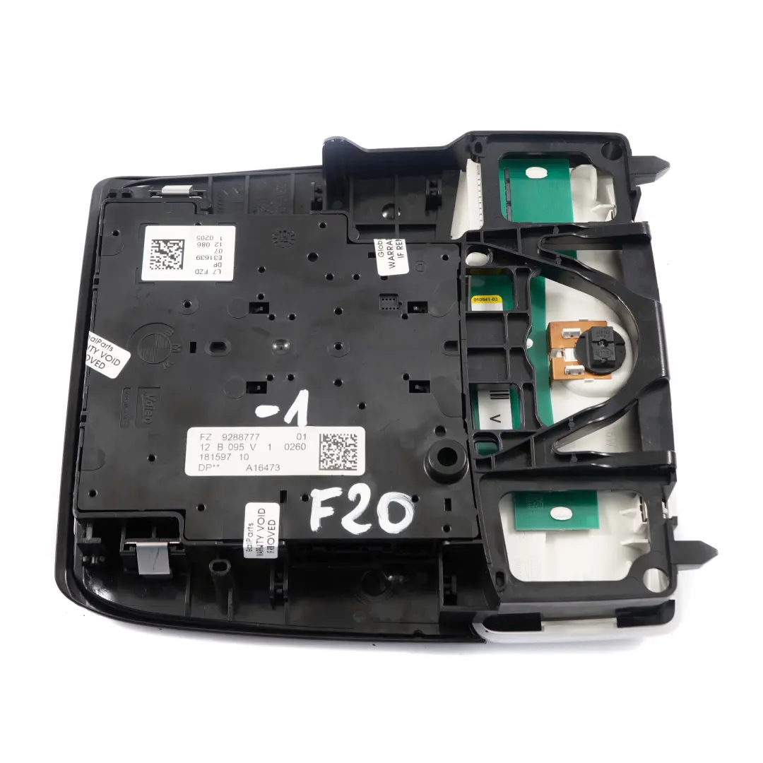 BMW F20 F21 F31 Tetto Interno Funzione Interruttore Luce Centrale Nero - SKU 9288777-1 - Numero di parte 9288777