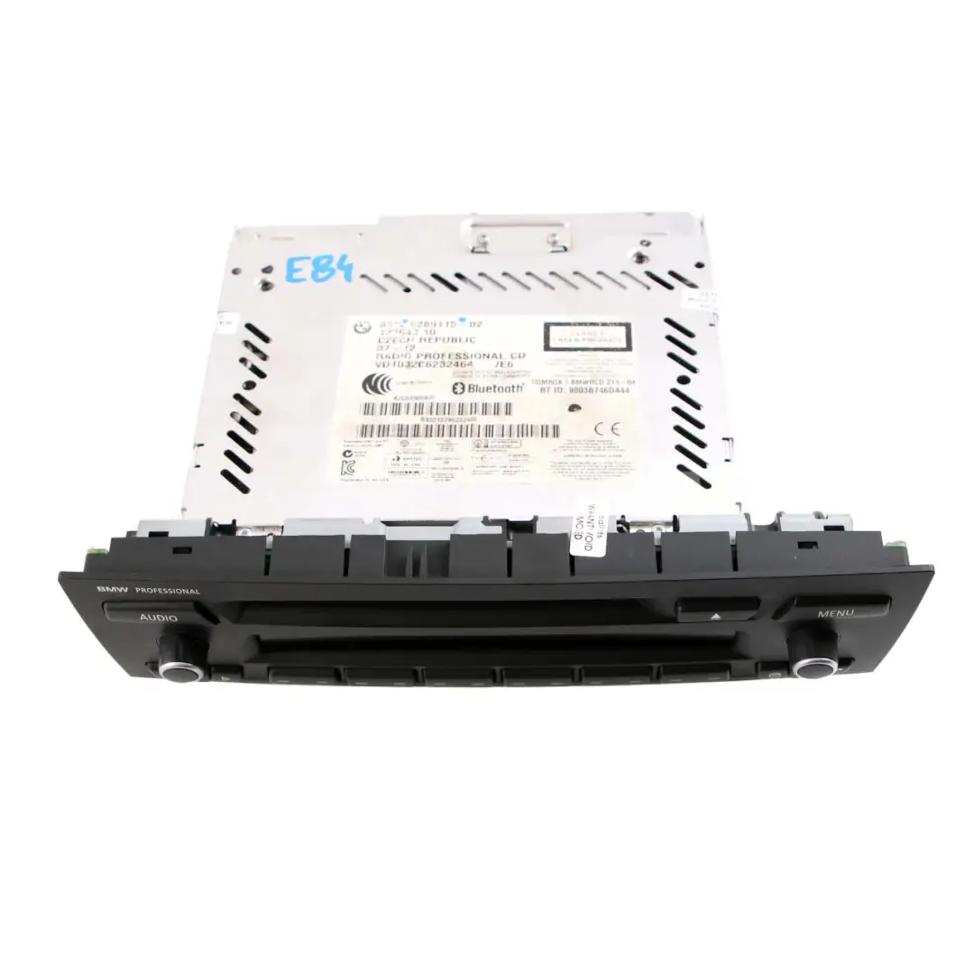 Radio Professional BMW E81 E87 E90 E91 LCI Autoradio CD Bluetooth to with Part number 9289115 Radio Professional BMW E81 E87 E90 E91 LCI Autoradio CD Bluetooth - SKU 9289115 - Part number 9289115