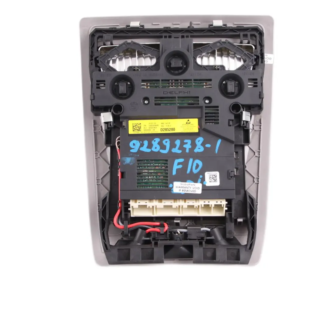 BMW F10 F11 Interruptor de techo Luz interior delantera Oyster - SKU 9289278-1 - Número de pieza 9289278