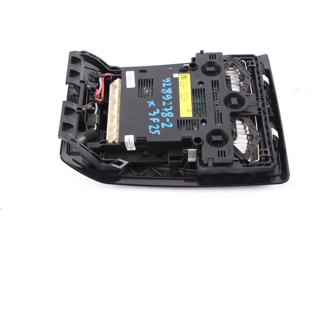 Techo Interruptor Delantero Interior Panel Interruptor Cluster Negro para BMW X3 F25 con número de pieza 9289278 BMW X3 F25 Techo Interruptor Delantero Interior Panel Interruptor Cluster Negro - SKU 9289278-2 - Número de pieza 9289278