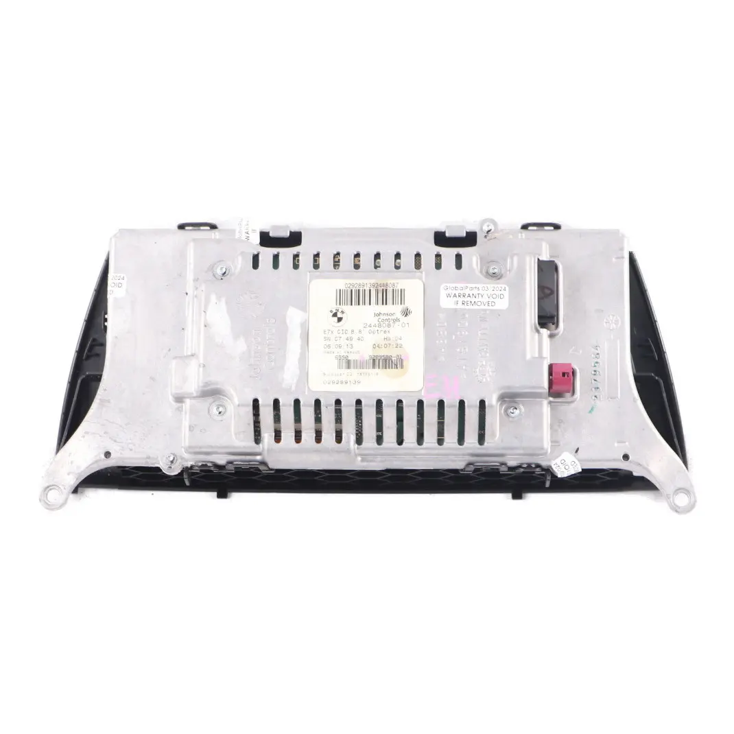 Wyświetlacz Monitor Nawigacji CID 8,8" do BMW X5 E70 X6 E71 o numerze 9289580 BMW X5 E70 X6 E71 Wyświetlacz Monitor Nawigacji CID 8,8" - SKU 9289580 - Numer Części 9289580